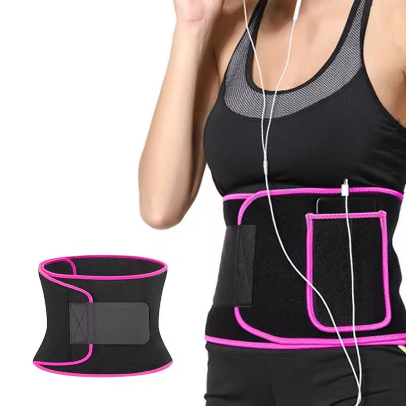 Fitness Waist Belt with Phone Pocket